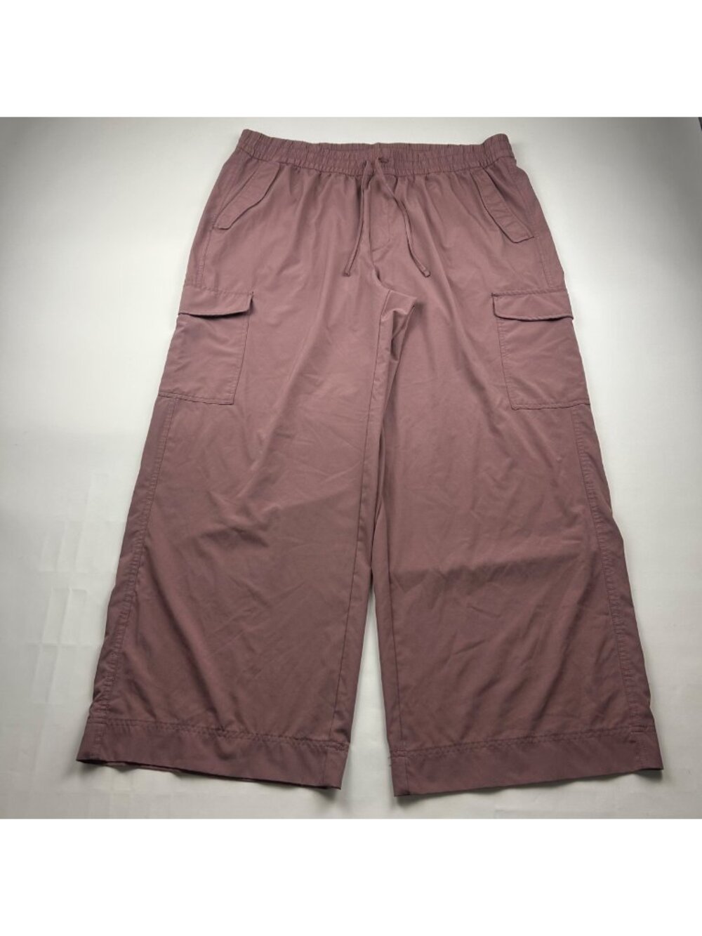 Old Navy Stretch Tech Dusty Light Mauve Wide Leg Cargo Pant 2X